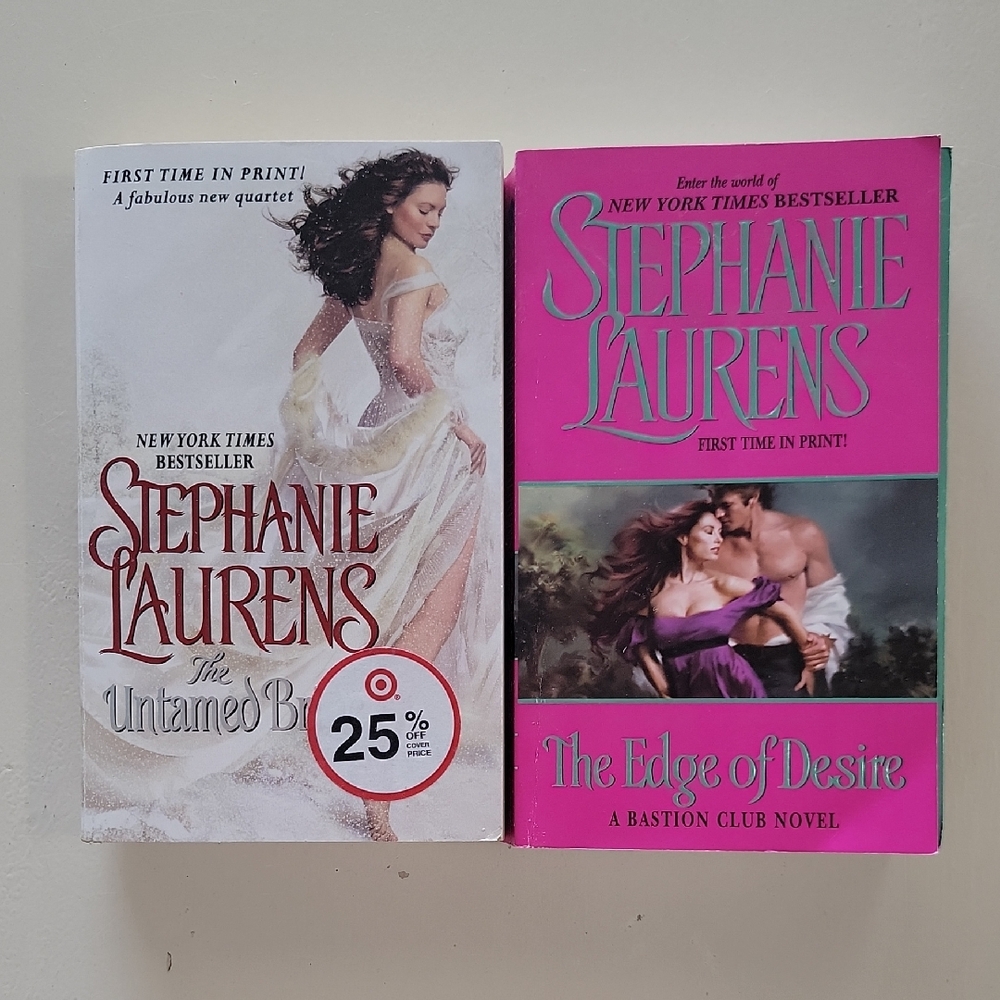 Stephanie Laurens Book Set - The Untamed Bride & The Edge of Desire